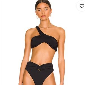 WeWoreWhat Asymmetrical Cross Over Bikini Top
